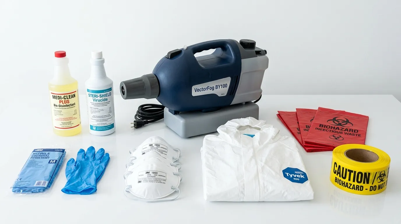 Professional biohazard remediation crew working in Washington Court House